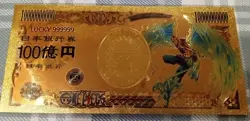 RARE MARCO One Piece Anime 24K Gold Flake Berry Dollar USA SELLER - Image 1
