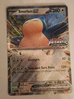 Snorlax ex 076/131 NM/M PRE EN Prismatic Evolutions Stamped Promo Pokemon TCG 8x - Image 1
