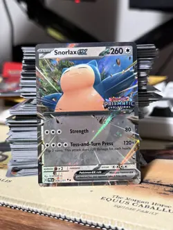 Pokemon TCG Snorlax ex 076/131 2025 Prismatic Evolutions Stamped Promo Card - NM - Image 1