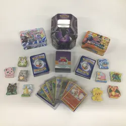 Collection of Approx. 354g Assorted Pokemon Cards w/ Metal Boxes (56) #324 - Image 1