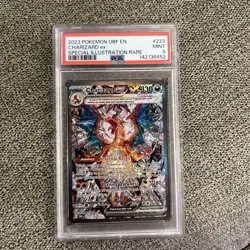Charizard ex PSA 9 2023 Pokemon SV Obsidian Flames EN #223/197 Illustration Rare - Image 1