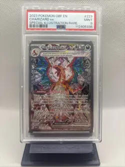2023 Pokemon Obsidian Flames 223/197 Charizard EX SIR PSA 9 Mint - Image 1