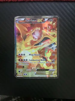 CHARIZARD EX 2016 Pokemon XY Black Star Promo Full Art Holo #XY121 Damaged - Image 1