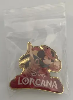 Disney Lorcana D23 Expo 2022 Mickey Mouse Brave Little Tailor Promo Pin Rare - Image 1