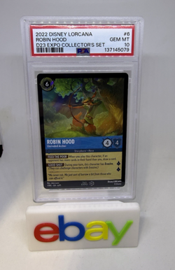 Robin Hood Unrivaled Archer 2022 Disney Lorcana D23 Expo Promo #6 PSA 10 - Image 3