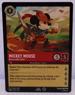 DLC Disney Lorcana D23 Promo 1st Edition 2022 Mickey Mouse Brave Little Tailor - Image 1