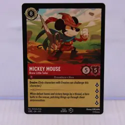 DLC Disney Lorcana D23 Promo 1st Edition 2022 Mickey Mouse Brave Little Tailor - Image 2