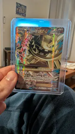 Pokemon M Mega Steelix EX Full Art Holo Card 109/114 XY-Steam Siege - Image 1