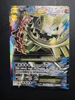 Pokemon 2016 XY Steam Siege M Steelix EX Full Art Holo Ultra Rare Card #109/114 - Image 1