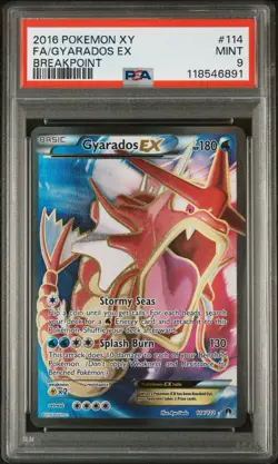2016 POKEMON GYARADOS EX XY BREAKPOINT #114/122 FA PSA 9 MINT - Image 2