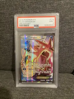 Gyarados EX 114/122 XY Breakpoint FA Ultra Rare Holo Pokemon 2016 PSA 9 Mint - Image 1