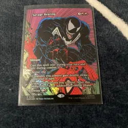 Savage Beating (Borderless Foil) 26 MTG Spider-Man Marvel Universe - Image 1