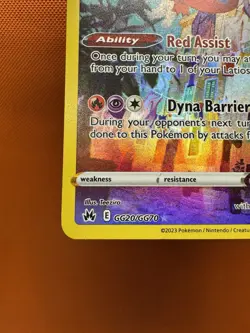 Pokemon SWSH Crown Zenith Latias Galarian Gallery Holo Rare #GG20/GG70 NM 1285 - Image 4