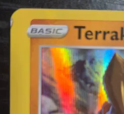 Pokemon Print Error Card Miscut Terrakion Rare Holo - Image 3