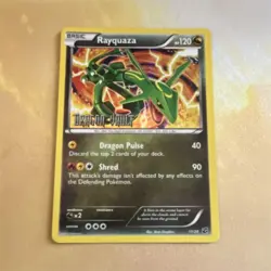 Pokemon Rayquaza 11/20 Dragon Vault Holo Rare Basic Card 120HP Shred - Image 1