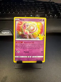 2021 POKEMON MEW CELEBRATIONS CARD 25TH ANNIVERSARY EDITION HOLO RARE #011/25 LP - Image 1