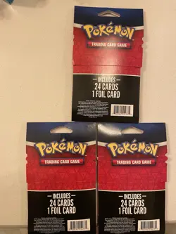 Pokemon Trading Cards Game Mystery Packs 25 Cards 1 Foil Guaranteed LOT OF 3 NEW - Image 2