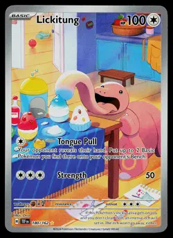 Pokemon Card - Lickitung Temporal Forces 180/162 Holo Illustration Rare - Image 1