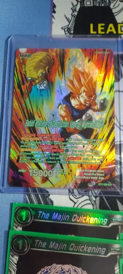 Dragon Ball Super Card Game Masters Majin Vegeta SLR 50 Card Deck w/sleeves &Box - Image 2
