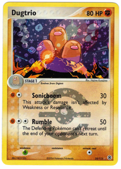 Dugtrio 22/112 EX FireRed & LeafGreen Reverse Holo Rare Pokemon Card - Image 1