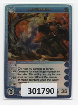 (301790) KARRABA 70/25/50/40/35 (2 Max Stats) SUPER RARE FOIL Chaotic Card - Image 1