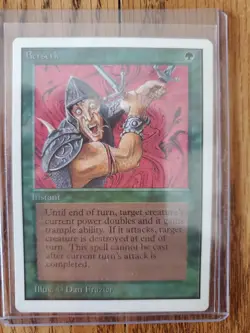 Magic The Gathering BERSERK UNLIMITED Series Instant Card VERY NICE - Image 1