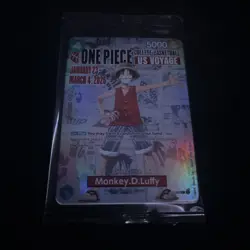 One Piece Monkey.D.Luffy US College Basketball Promo Card PRESALE Rutgers SGA - Image 3