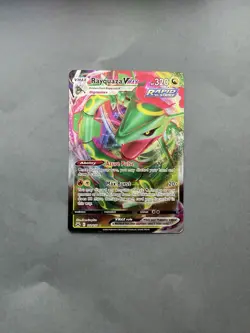 Pokemon TCG Rayquaza VMAX Holo Ultra Rare Card Crown Zenith 102/159 Excellent/NM - Image 1