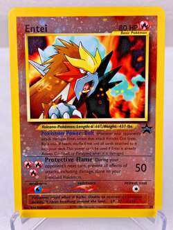 Entei WOTC Black Star Promo 34 Reverse Holo Pokemon Card - Lightly Played - Image 1