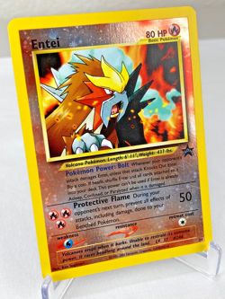 Entei WOTC Black Star Promo 34 Reverse Holo Pokemon Card - Lightly Played - Image 2