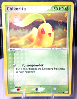 Pokemon TCG: Chikorita Reverse Holo Card 55/101 EX Hidden Legends - LP - Image 1