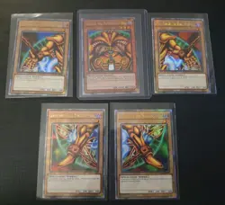 Exodia The Forbidden One Complete 5 Card Quarter Century Rare SET Yugioh TCG LP - Image 1