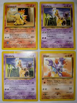 50 Neo Genesis 1st Edition Common Pokemon Cards - Image 4