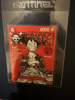 Monkey D Luffy ST21-014 Magazine Promo One Piece Card - Image 1