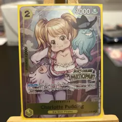 One Piece Card Charlotte Pudding ST07-008 Online Participant English Near Mint - Image 1