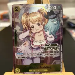 One Piece Card Charlotte Pudding ST07-008 Online Participant English Near Mint - Image 2