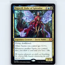 MTG Tegwyll, Duke of Splendor #1 WOC Wilds of Eldraine Foil M NM Magic Card - Image 1