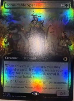 Formidable Speaker (Extended Art) Lorwyn Eclipsed Foil - Image 1