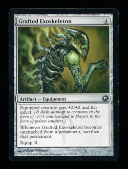 * * 1x Grafted Exoskeleton x1 * * Scars of Mirrodin MTG VLP Very Lightly Played - Image 1
