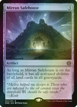 MTG Mirran Safehouse (232/530) Phyrexia All Will Be One FOIL - Image 1