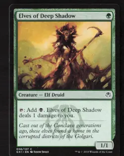 Duel Decks: Izzet vs. Golgari #47 Elves of Deep Shadow LP Magic The Gathering - Image 1