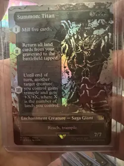 Summon: Titan (Borderless) Final Fantasy Foil - Image 1