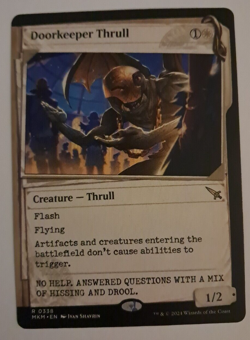 Doorkeeper Thrull Showcase NM/M Magic the Gathering Murders At Karlov Manor MTG - Image 1