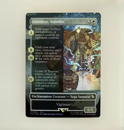 Magic the Gathering: Summon: Yojimbo (Borderless) Commander: Final Fantasy Foil - Image 1