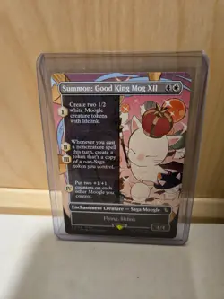 Summon: Good King Mog XII FOIL BORDERLESS Commander: Final Fantasy Magic MTG NM - Image 1