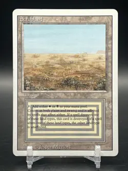 Scrubland Dual Land Revised 3rd Edition Magic The Gathering Mp - Image 1