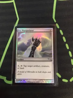 MTG Magic The Gathering Icy Manipulator Foil LP Mirroden Artifact Commander - Image 1