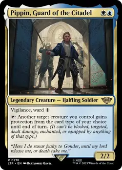 LTR PIPPIN GUARD OF THE CITADEL 1x Rare Lord of the Rings MTG NM - Image 1