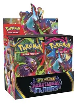 Pokemon TCG Mega Evolution: Phantasmal Flames Booster Box (36 Packs) - SEALED - Image 1