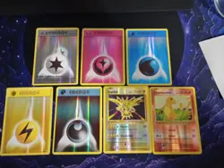 Pokemon Evoltions 7 Card Lot Reverse Holo Zapdos Charmander Dark Fairy Energies - Image 1